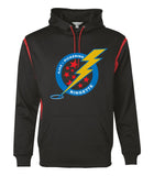 A/P Ringette Black with Red Wicking Hoodie