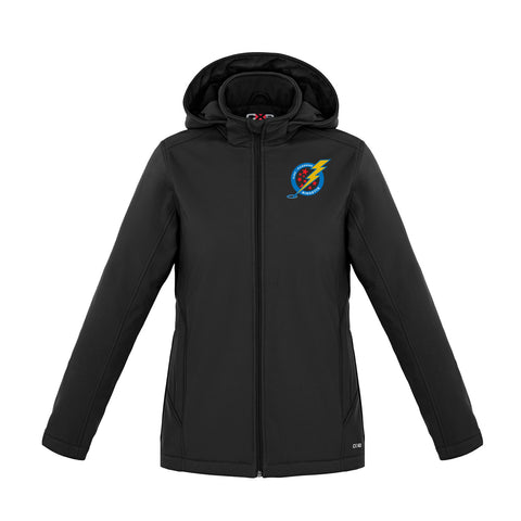 A/P Ringette Insulated Black Jacket with Removable Hood