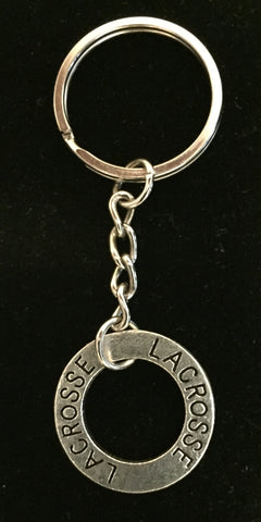 Lacrosse Keychain with Infinity Charm