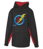A/P Ringette Black with Red Wicking Hoodie