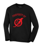 A/P Ringette Long Sleeve Black Wicking T-Shirt